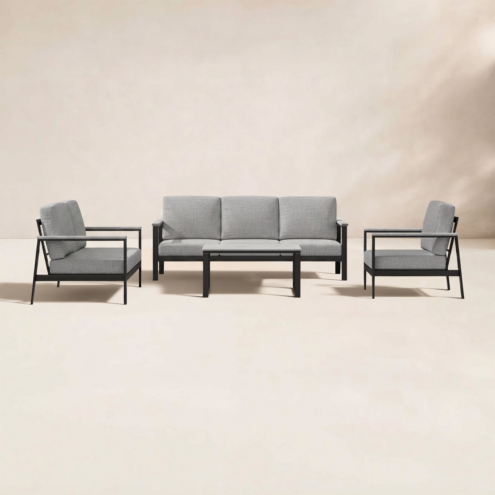 Townsend Patio Seating Group, Canvas Granite Sunbrella® Canvas
