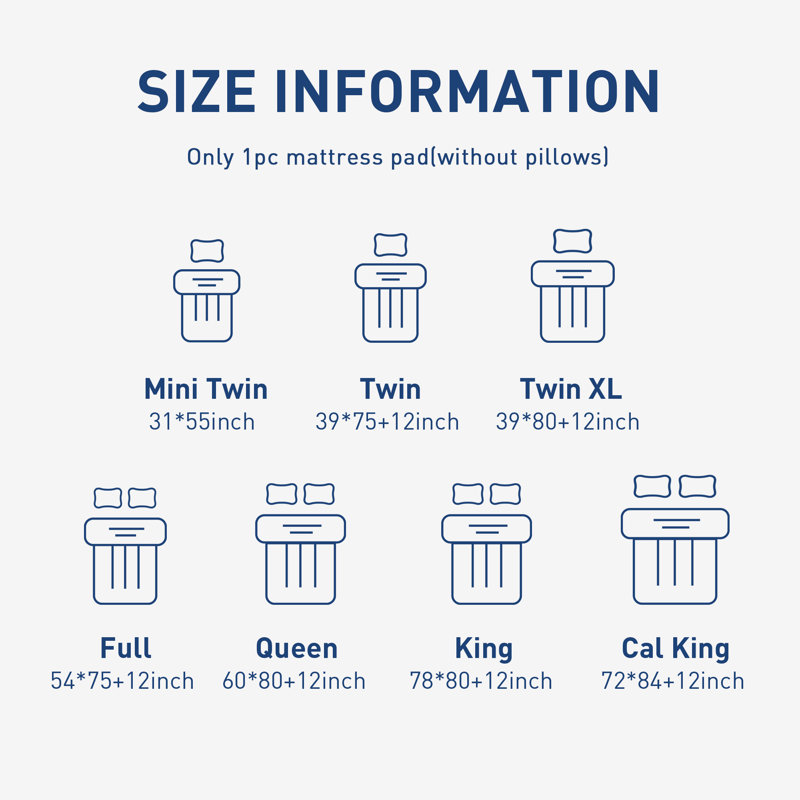 Ultra Left Down Alternative Mattress Pad Fits up to 16", Queen
