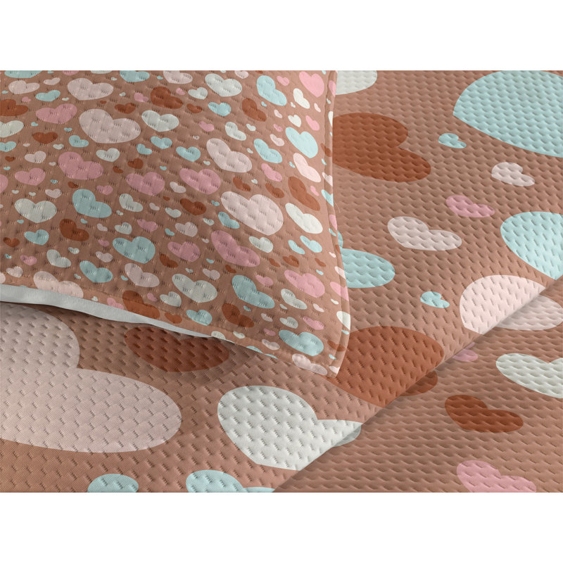 Modern & Contemporary Polyester Coverlet, King Bedspread + 2 Shams