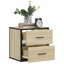 40cm W Metal Bedside Table-967209697