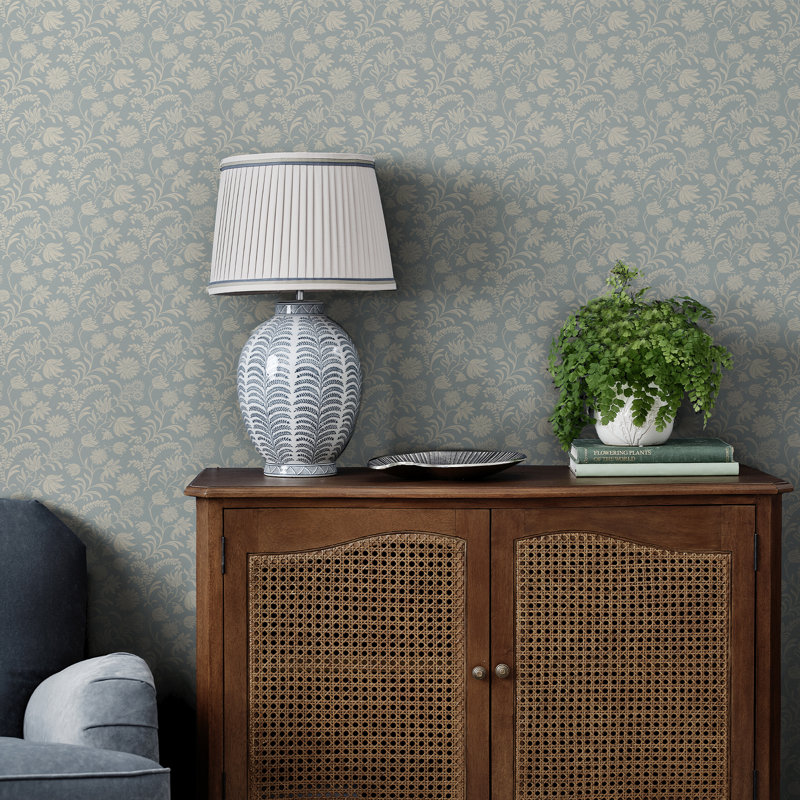Laura Ashley Hemingway Seaspray, papier peint, Bleu
