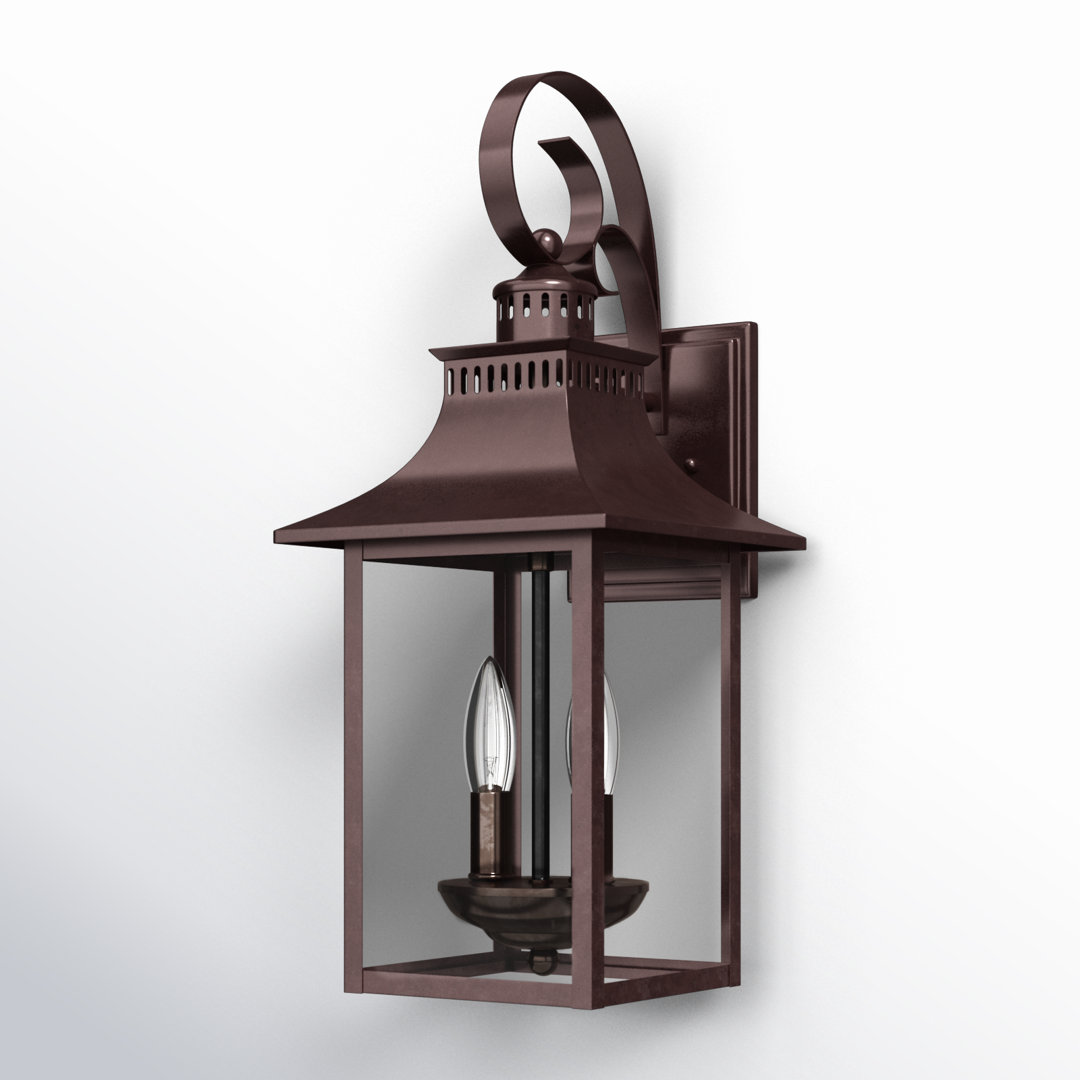 Amarone 2 - Bulb 19'' H Glass Outdoor Wall Lantern Birch Lane™ Fixture 