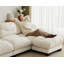 Canapé Flora Lsf Chenille - beige-1802730298-1802730297