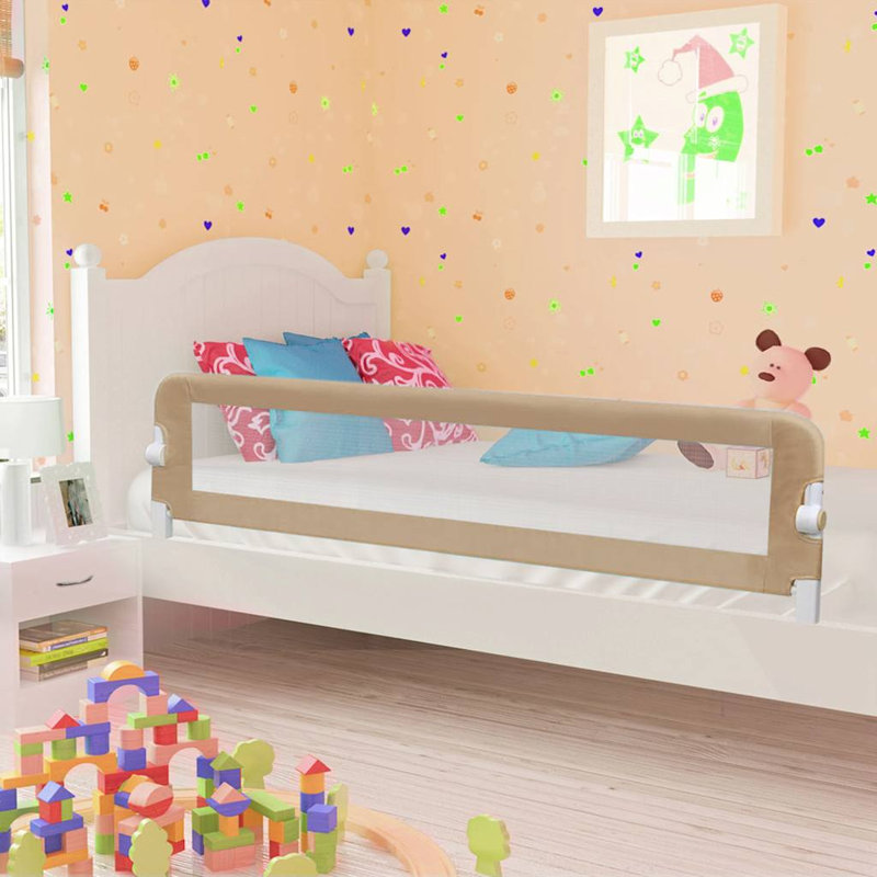Lykke Toddler Safety Side Rails, Taupe, 42cm H x 40.5cm W x 102cm L