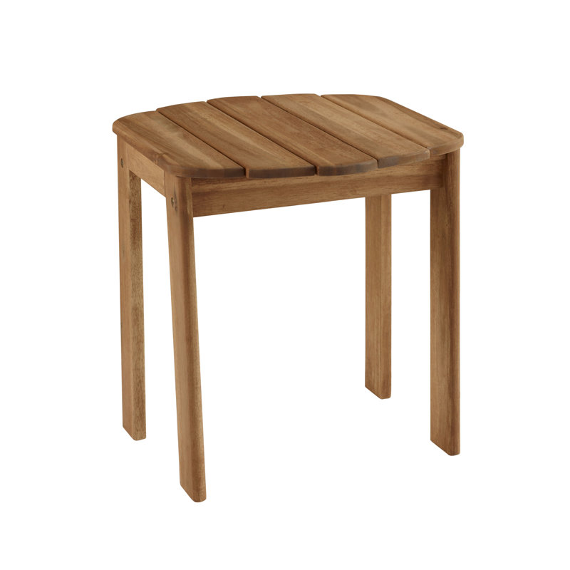 Langport Rectangular Acacia Solid Wood Outdoor Side Table , 18.11 " W 18.5 " D, Teak