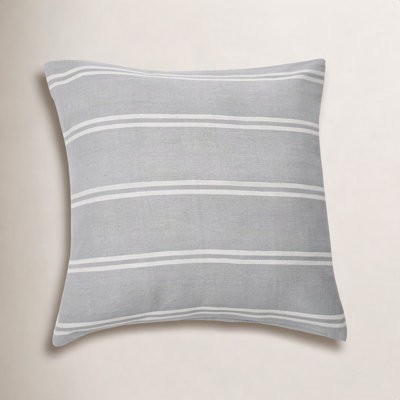 Hudie Striped Cotton Throw Pillow