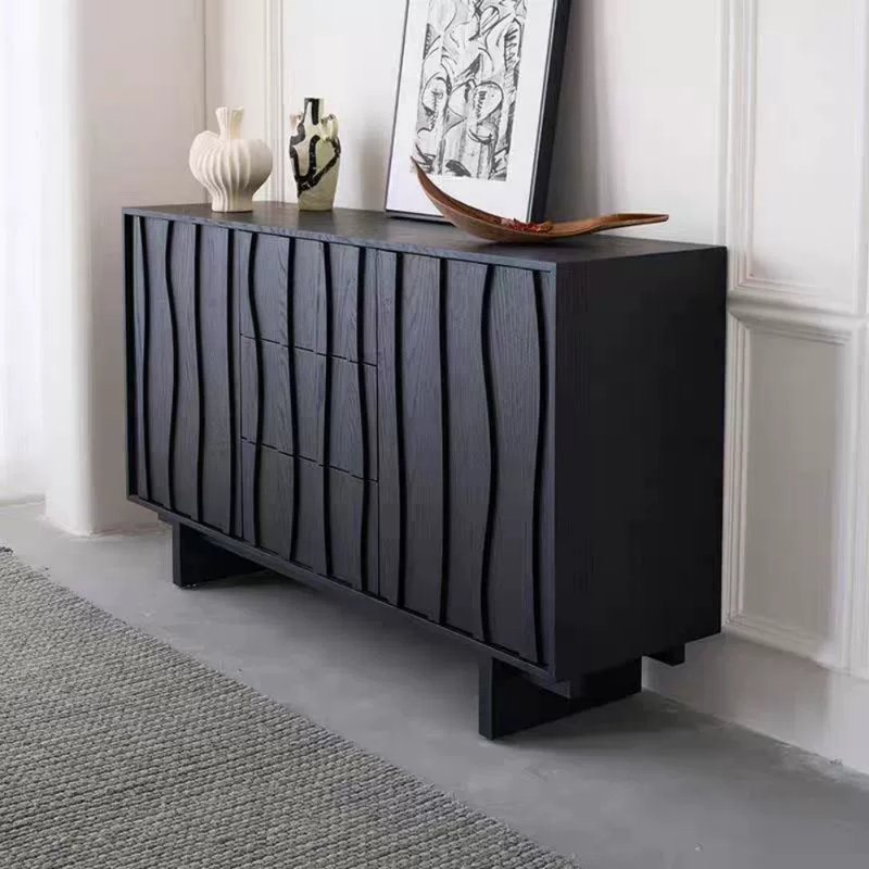 Buffet noir Living Room, H 33,46 po x l 47,24 po x P 15,75 po