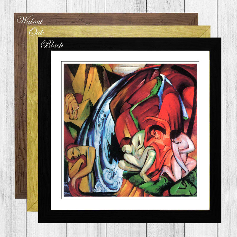 Single Picture Frame Painting, Walnut