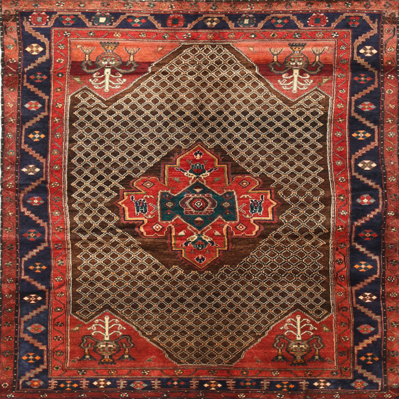Sanket Oriental Indoor Rug, Round 7'