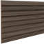 Tambour à lattes biseautées de 1-1 / 2 po de hauteur - Noyer (l 12 po x L 48 po)-75235782