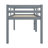 Twin Elevated Loft Bed With Ladder, Reinforced Slat Bed Platform-1269828565