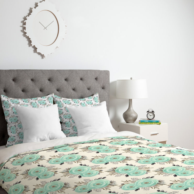 Iveta Abolina Traditional Floral Duvet Cover, King Duvet Cover