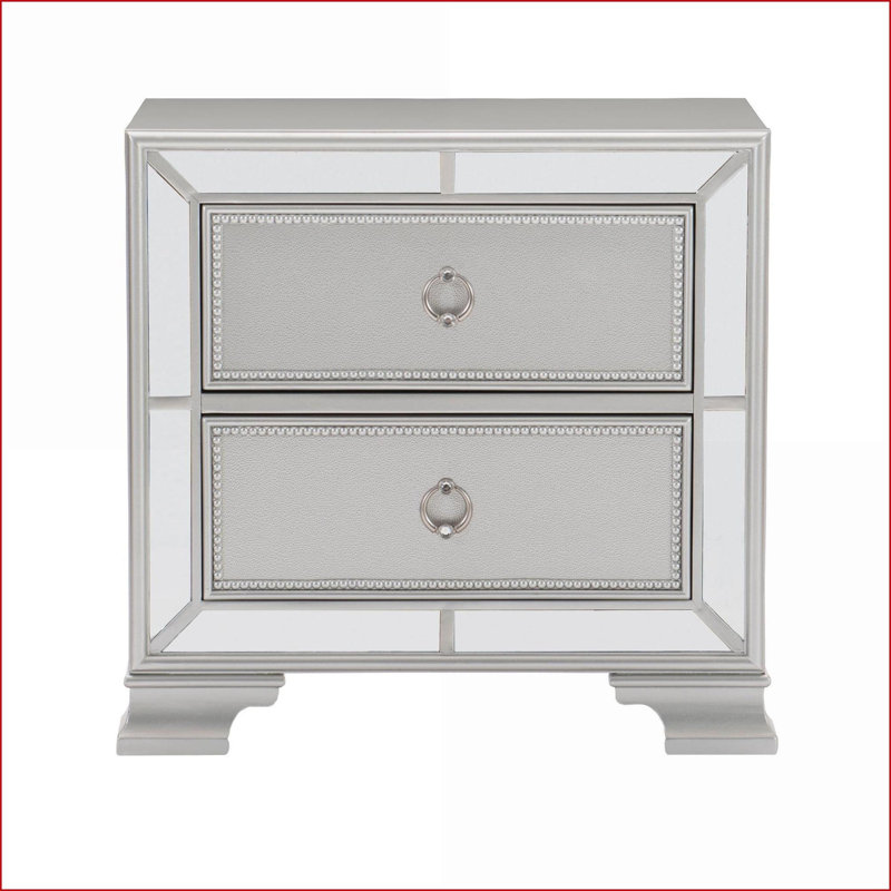 Table de chevet 2 tiroirs Modern Modern