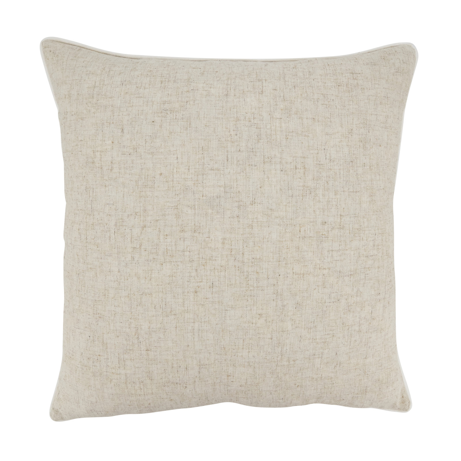 Toscana Collection Throw Pillow, Square 20", White, Polyester