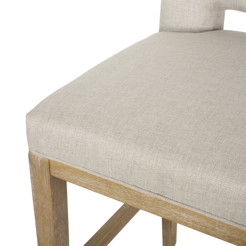Ensemble de 2 tabourets de comptoir 31 pouces, tissu, Blé, 2