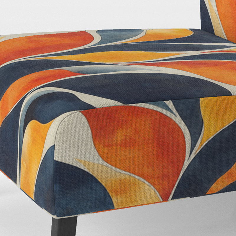 Fauteuil de chambre Abstract Midcentury, Slipper Armless