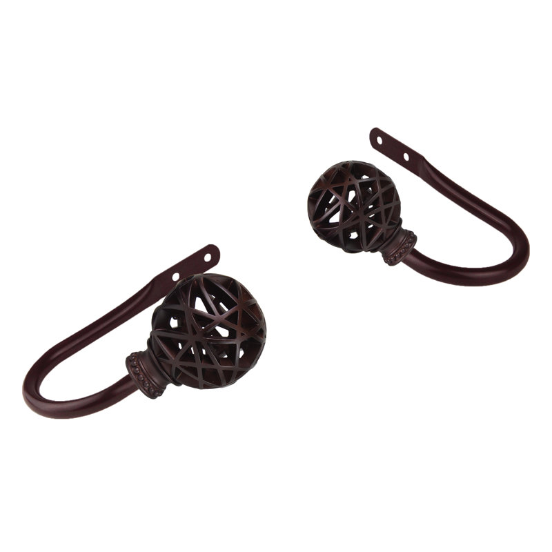 Accessoire de quincaillerie de rideau retenue Jalissa, Cacao