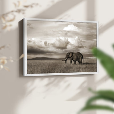 Maasai Majesty Sepia -Framed Print - Restickable