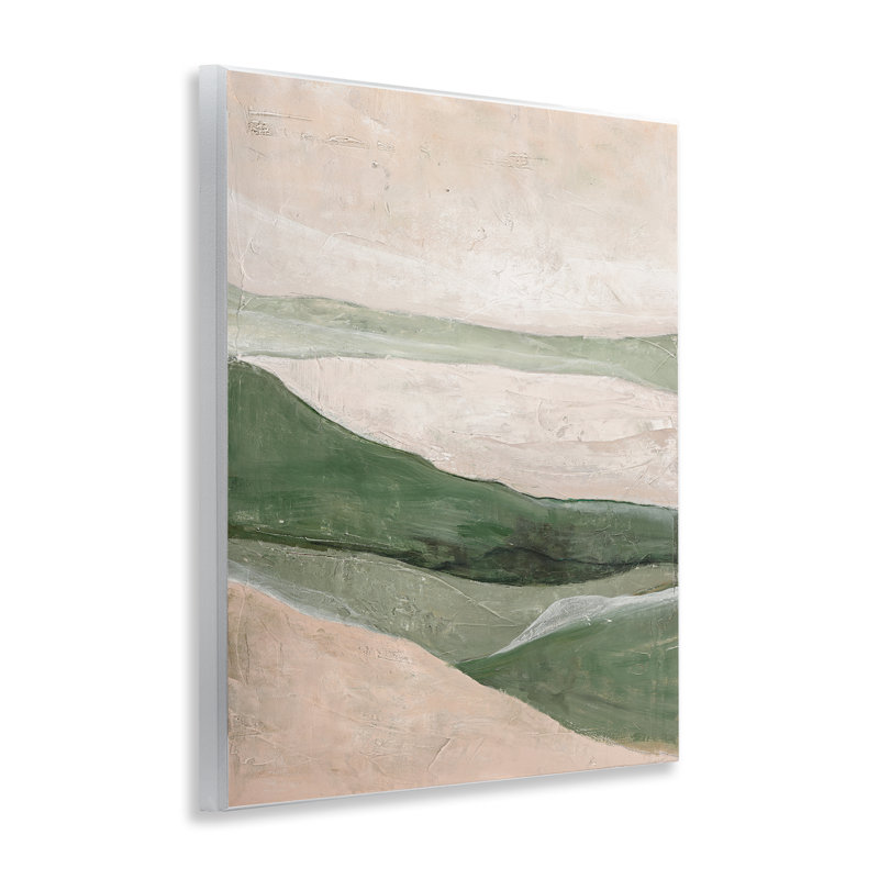  «Green Hills Abstraction», art mural sur bois par Design Fabrikken