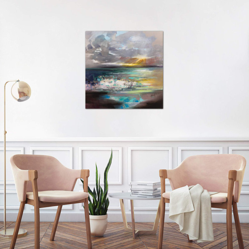 Breaking by Scott Naismith - Wrapped Canvas Painting, 45.72 cm H x 45.72 cm W x 1.91 cm D