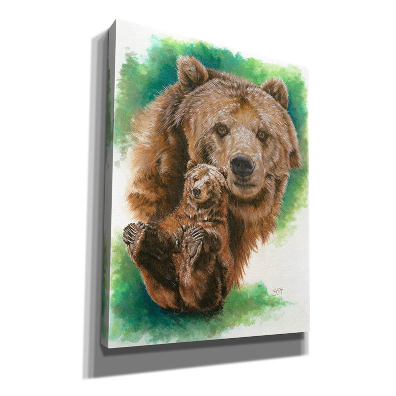 «Brawny» par Barbara Keith, art mural sur toile, H 34 po x l 26 po x P 1,5 po