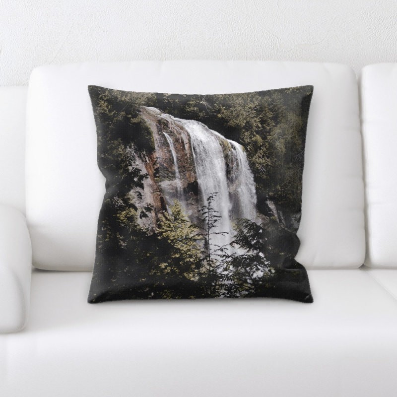Waterfall Microsuede Reversible Throw Pillow