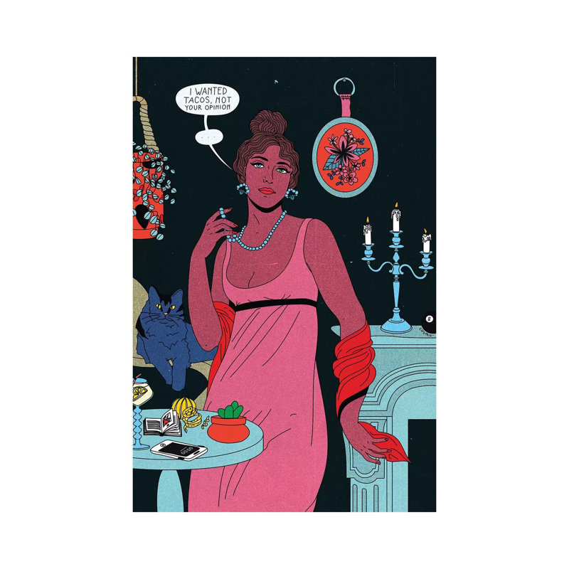 Tacos by Cosmo - Wrapped Canvas Print, 20.32 cm H x 30.48 cm W