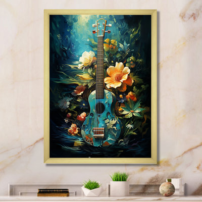 «Tropical Guitare Music Euphonic I», reproduction d'art sur toile