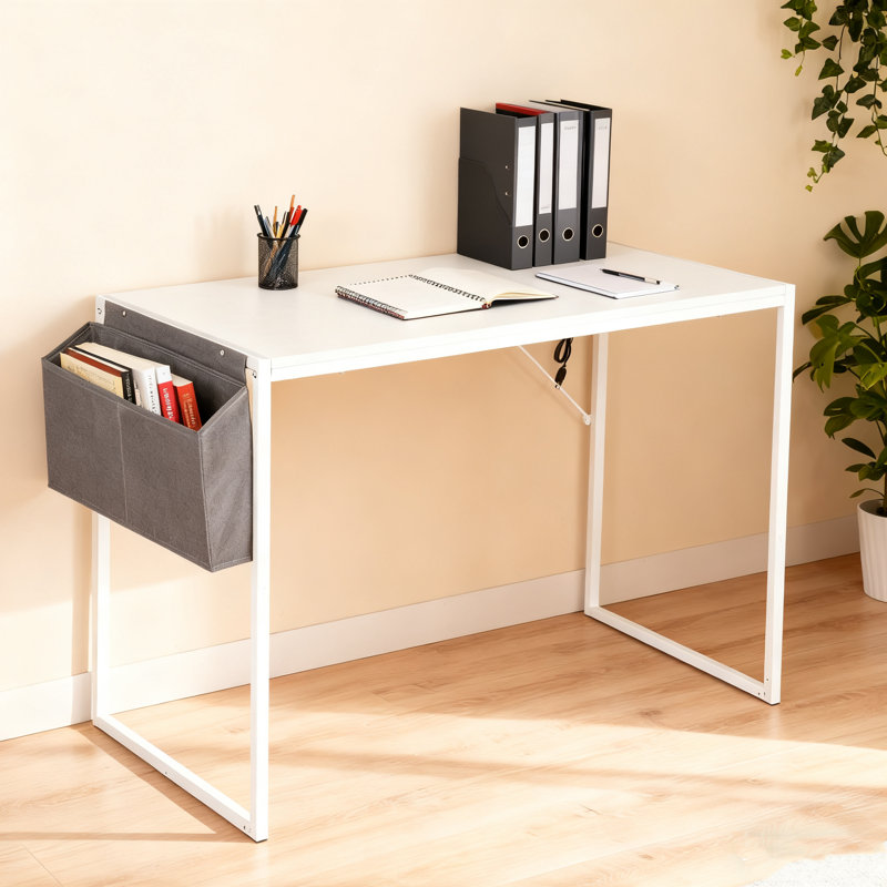 Bureau d'étude Parinita - Station de travail élégante et élégante pour les petits espaces, H 30 po x l 47,2 po x P 18,9 po