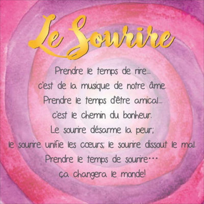 Plaque décorative avec sourires à DEL Johnniel «Le Sourire»