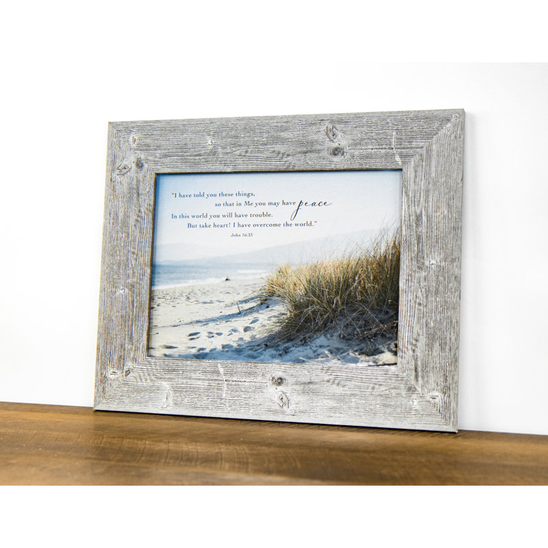 «I Have Told You Its Things Peace» John 16:33, art nautique de plage biblique