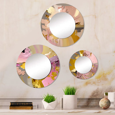 Eljon Metal Round Mirror