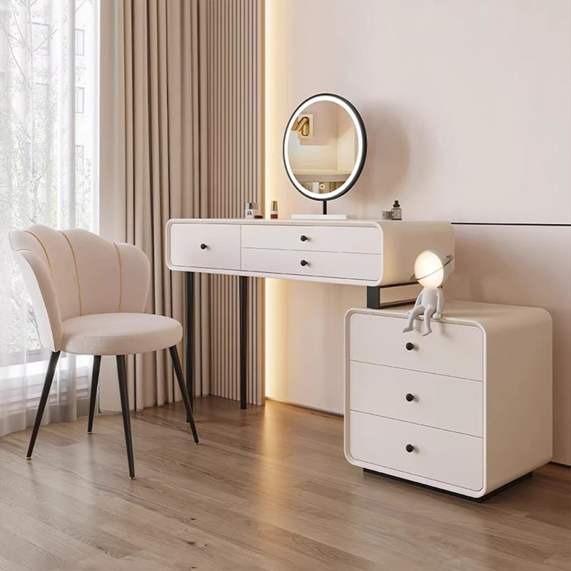 Makeup Vanity with Light mirror,6 drawers,Power Outlet