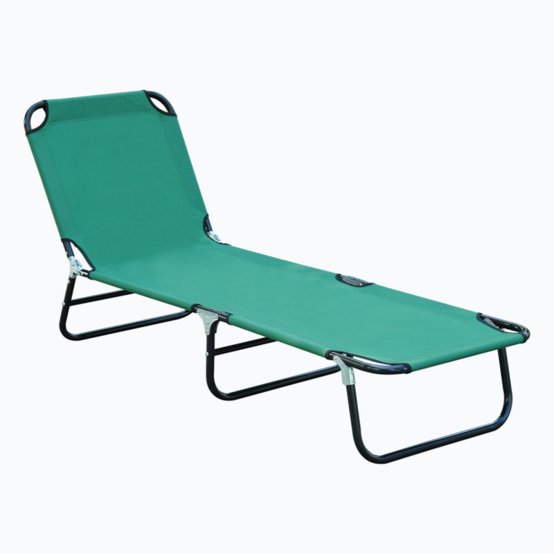 Wilhide Steel Outdoor Lounge Chair, Green