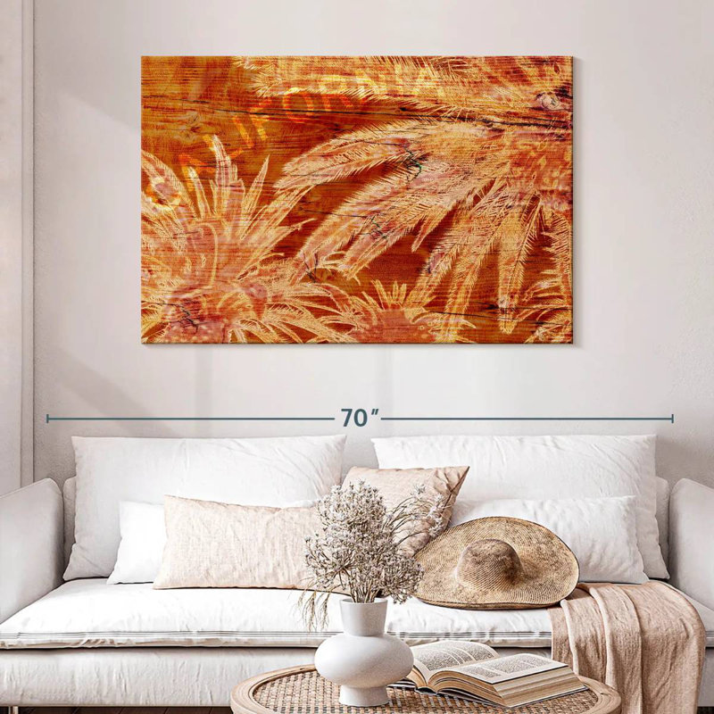Palmeraie orange Harnek, H 32 po x l 48 po