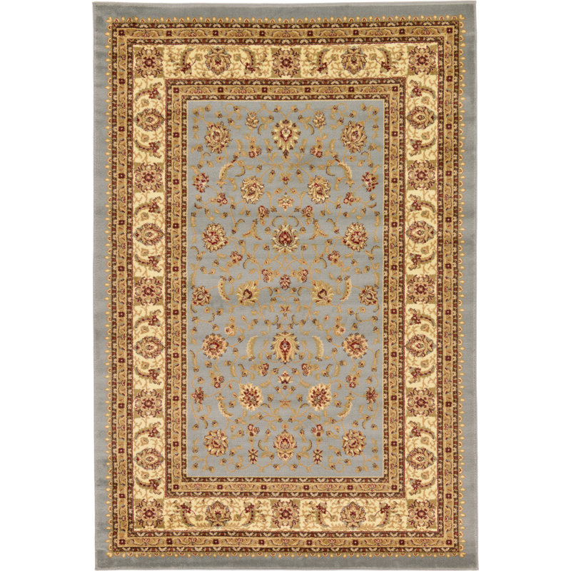 Niles Floral Indoor Rug, Rectangle 6'1" x 9'