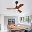 Nouveau ventilateur de plafond de 42 pouces avec lumières et 3 pales en bois Solide, télécommande à 6 vitesses, moteur à courant continu réversible, ventilateur de plafond avec télécommande pour chambre à coucher, salon, salle d'étude-126007542