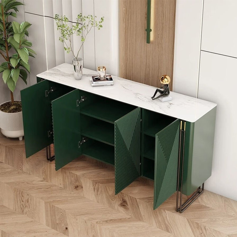 Rangement à chaussures de luxe italien léger, H 33,46 po x l 59,06 po x P 15,75 po, Vert