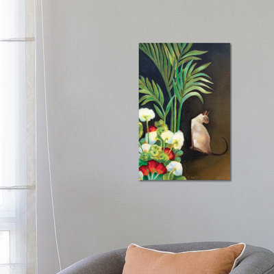 Siamese Cat 1 Piece Wrapped Canvas Painting