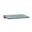 Banc de douche mural pliable 18 pouces Silhouette SlimLine, Sea Collection, siège bleu sarcelle avec cadre argenté