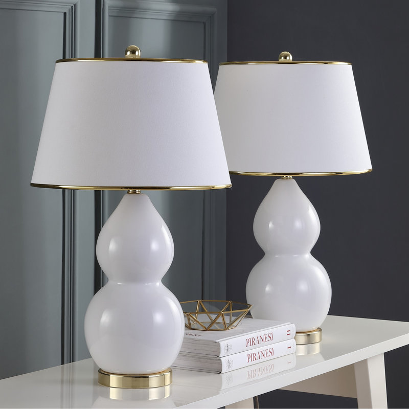 Ceramic Table Lamp, White