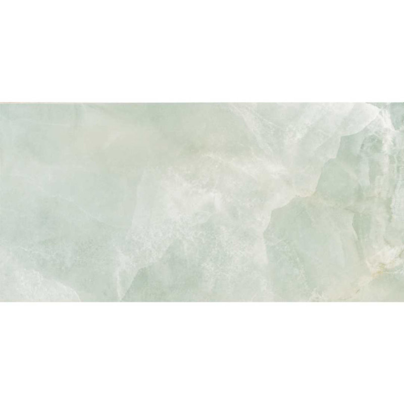 Geo Lush Porcelain Marble Look Wall & Floor Tile, Polished Jade
