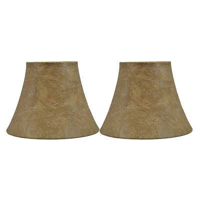 Abat-jour cloche en similicuir H 6,5 po x l 9 po (araignée)
