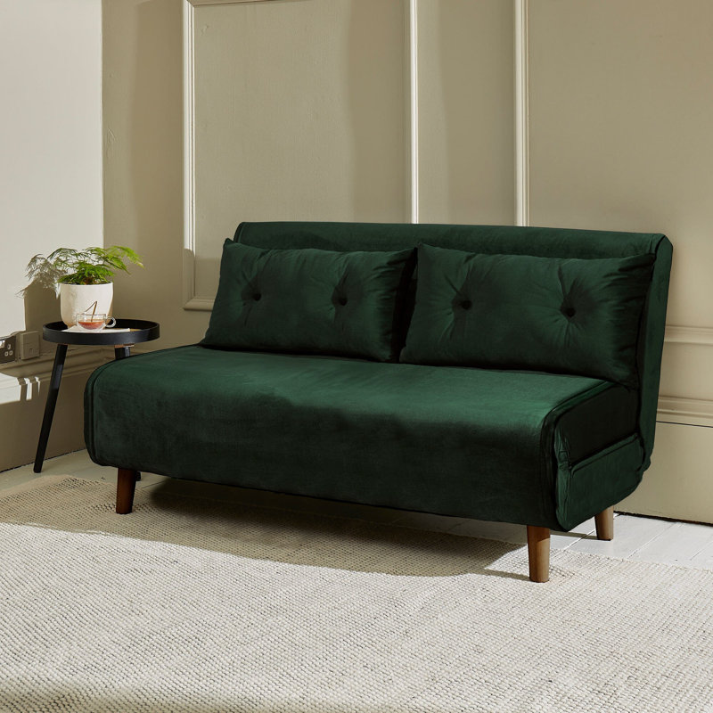 Trahan Small Double Sofa Bed, Green