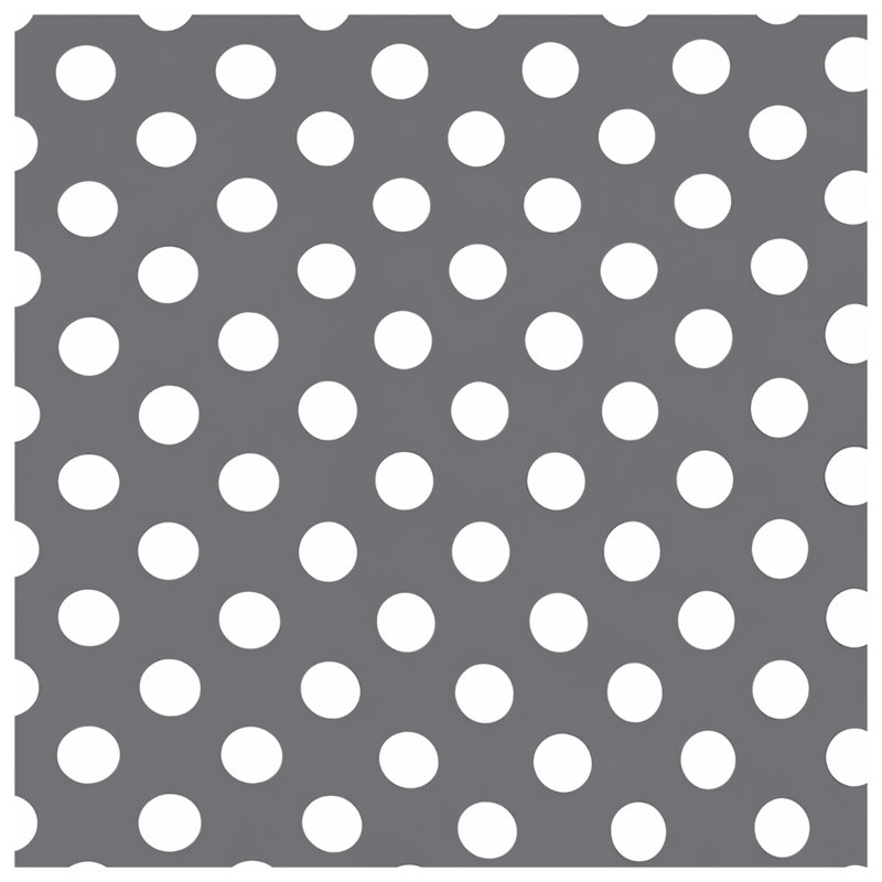 Rideaux de douche gris / blanc à pois extra longs, 70in W x 93in H