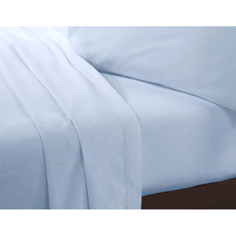 Nyeisha Microfiber Machine Woven Sheet Set, Blue