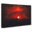Deep Red Sunset In Italy Painting - Wrapped Canvas-56655948