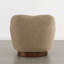 Fauteuil d'appoint pivotant 30,7 po avec rotation à 360 ° et dossier à dos de chameau-614955562