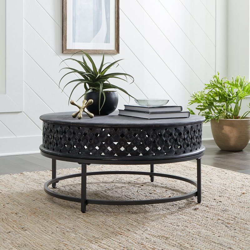 Oralene Accent Cocktail Table - Black
