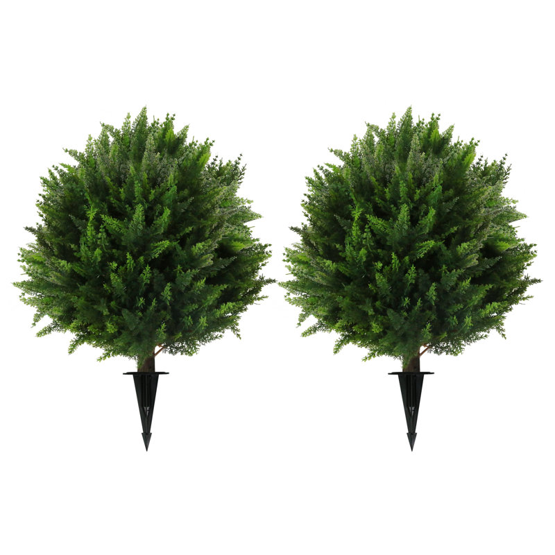 Arbres artificiels en forme de cèdre (ensemble de 2)